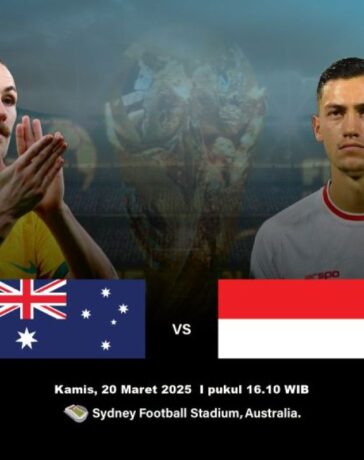 Tanah Air vs Australia ditayangkan di dalam area ini 